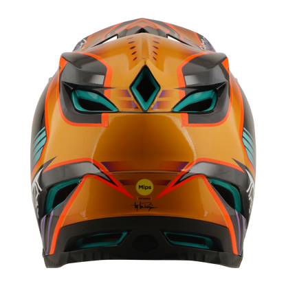 Casco MTB TROY LEE DESIGNS D4 CARBON MIPS Crest Gold