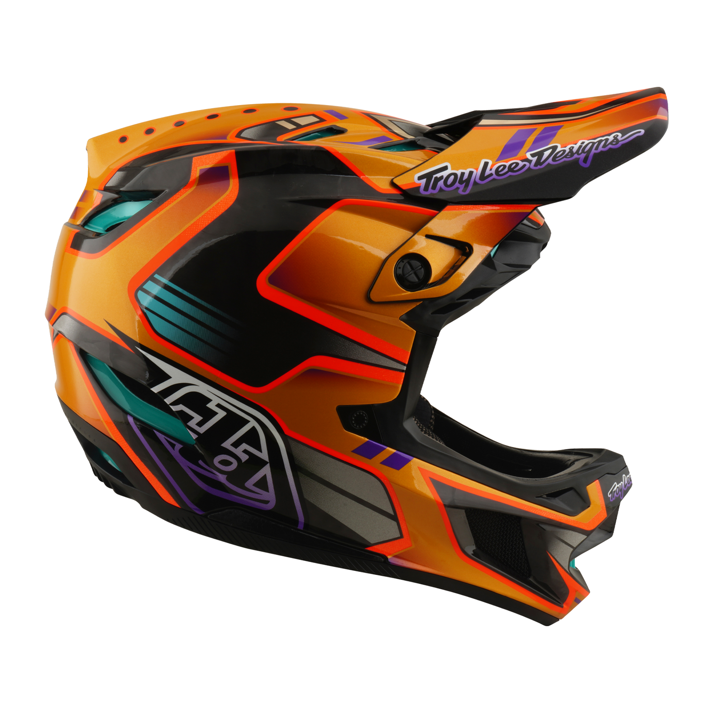 Casco MTB TROY LEE DESIGNS D4 CARBON MIPS Crest Gold