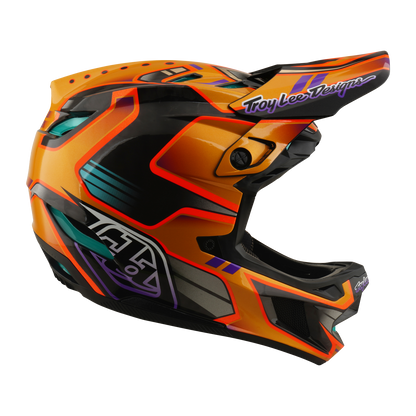 Casco MTB TROY LEE DESIGNS D4 CARBON MIPS Crest Gold