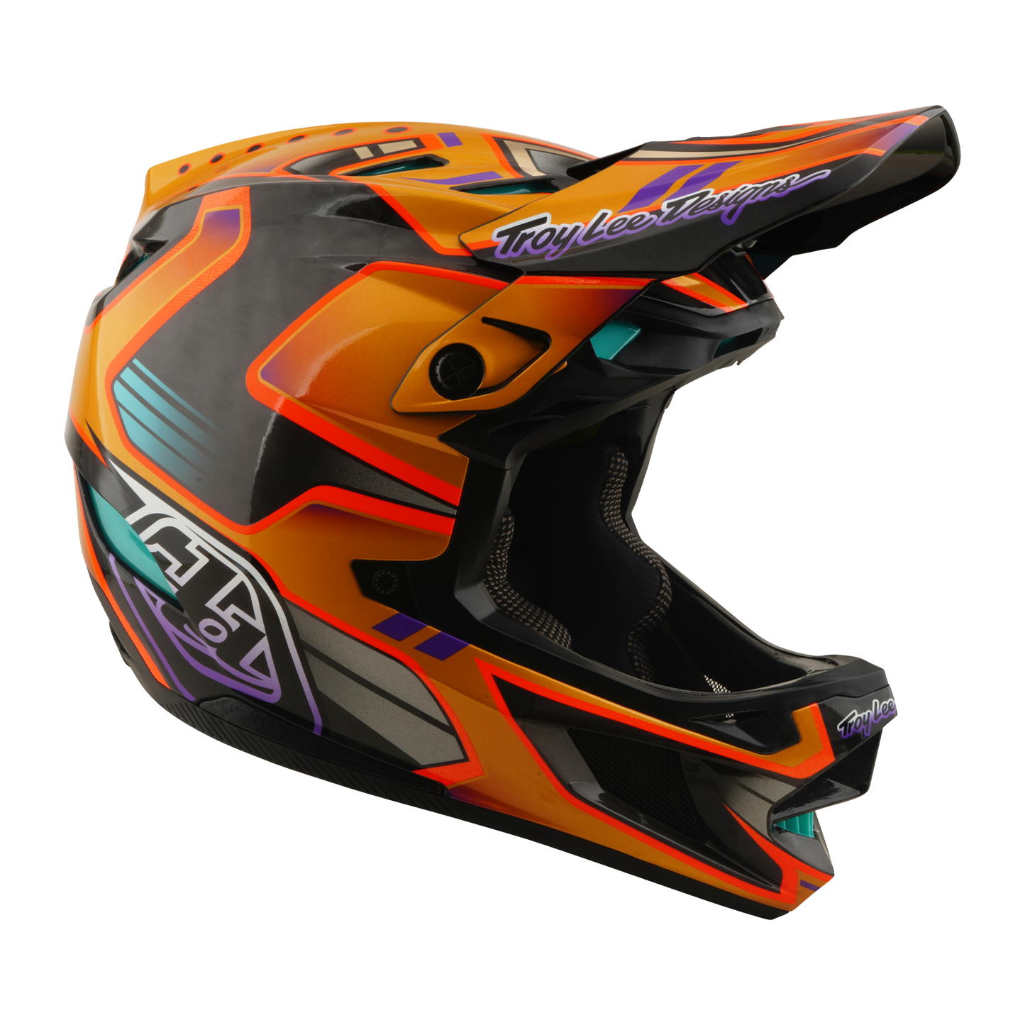 Casco MTB TROY LEE DESIGNS D4 CARBON MIPS Crest Gold