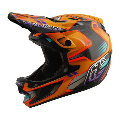 Casco MTB TROY LEE DESIGNS D4 CARBON MIPS Crest Gold