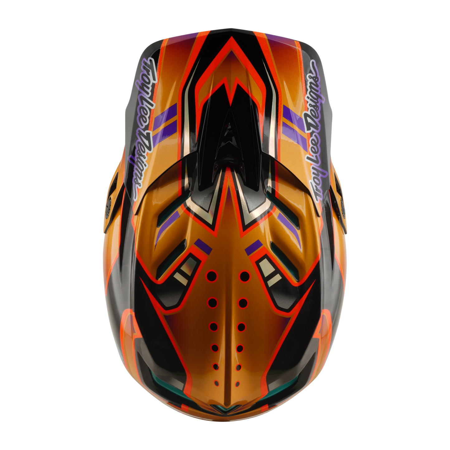Casco MTB TROY LEE DESIGNS D4 CARBON MIPS Crest Gold