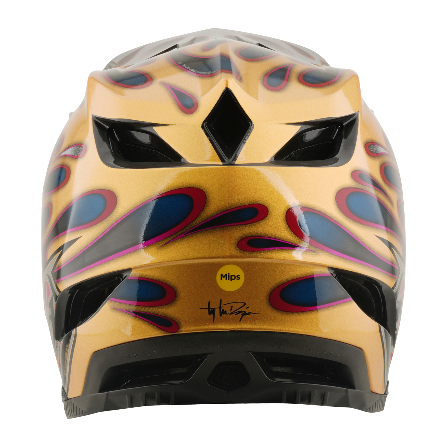 Casco MTB TROY LEE DESIGNS D4 CARBON MIPS Overspray Oro/Nero