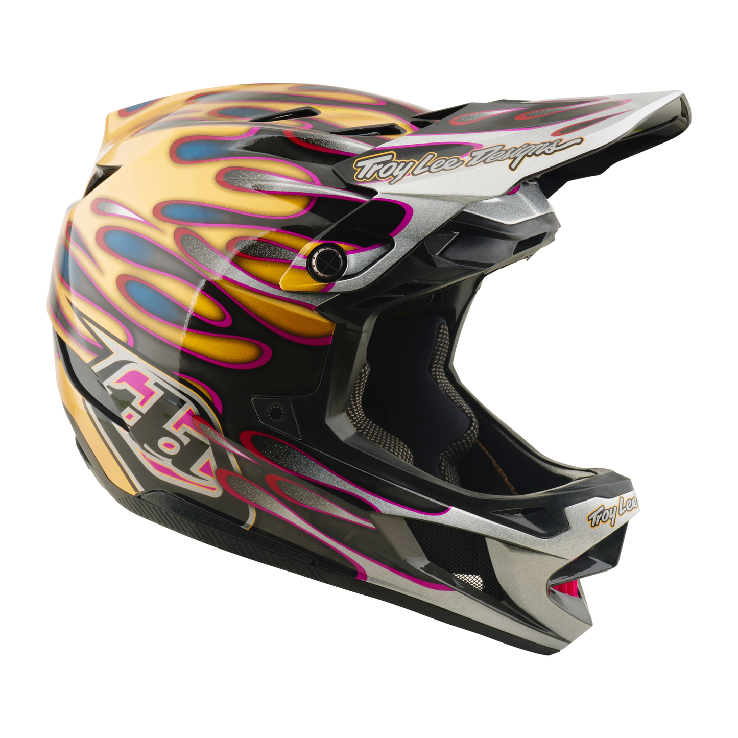 Casco MTB TROY LEE DESIGNS D4 CARBON MIPS Overspray Oro/Nero