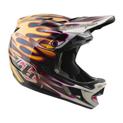 Casco MTB TROY LEE DESIGNS D4 CARBON MIPS Overspray Gold/Nero