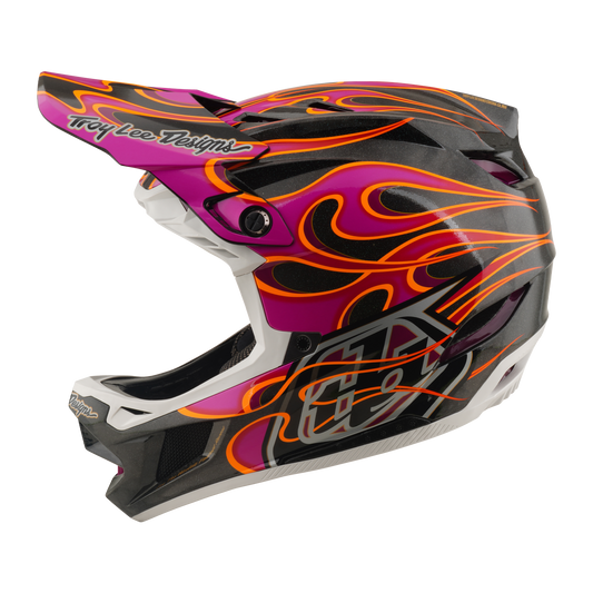 Casco da MTB TROY LEE DESIGNS D4 CARBON MIPS Carbonio Torched/Magenta