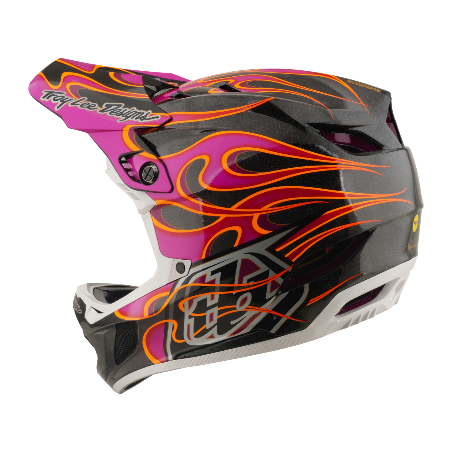 Casco da MTB TROY LEE DESIGNS D4 CARBON MIPS Carbonio Torched/Magenta
