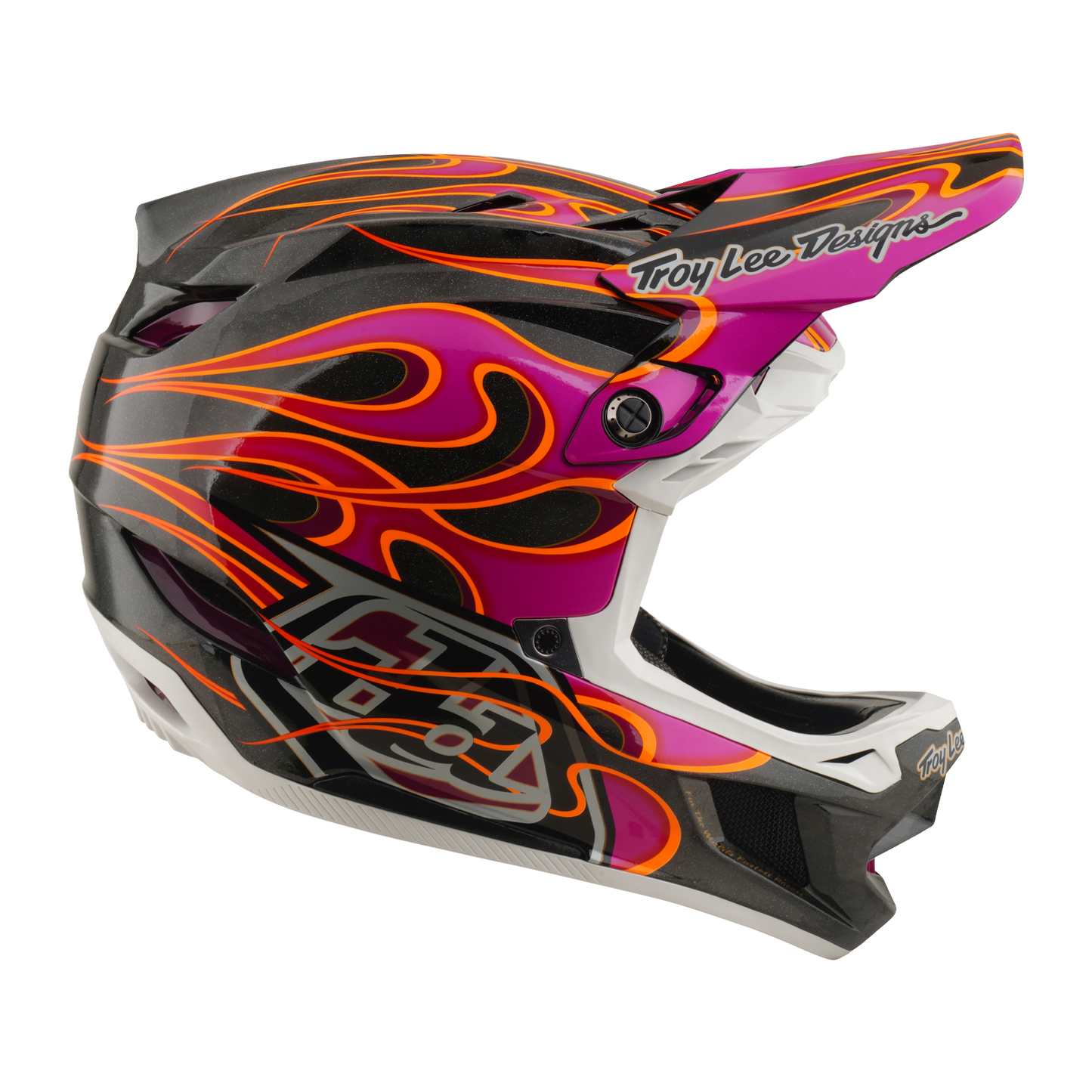 Casco da MTB TROY LEE DESIGNS D4 CARBON MIPS Carbonio Torched/Magenta