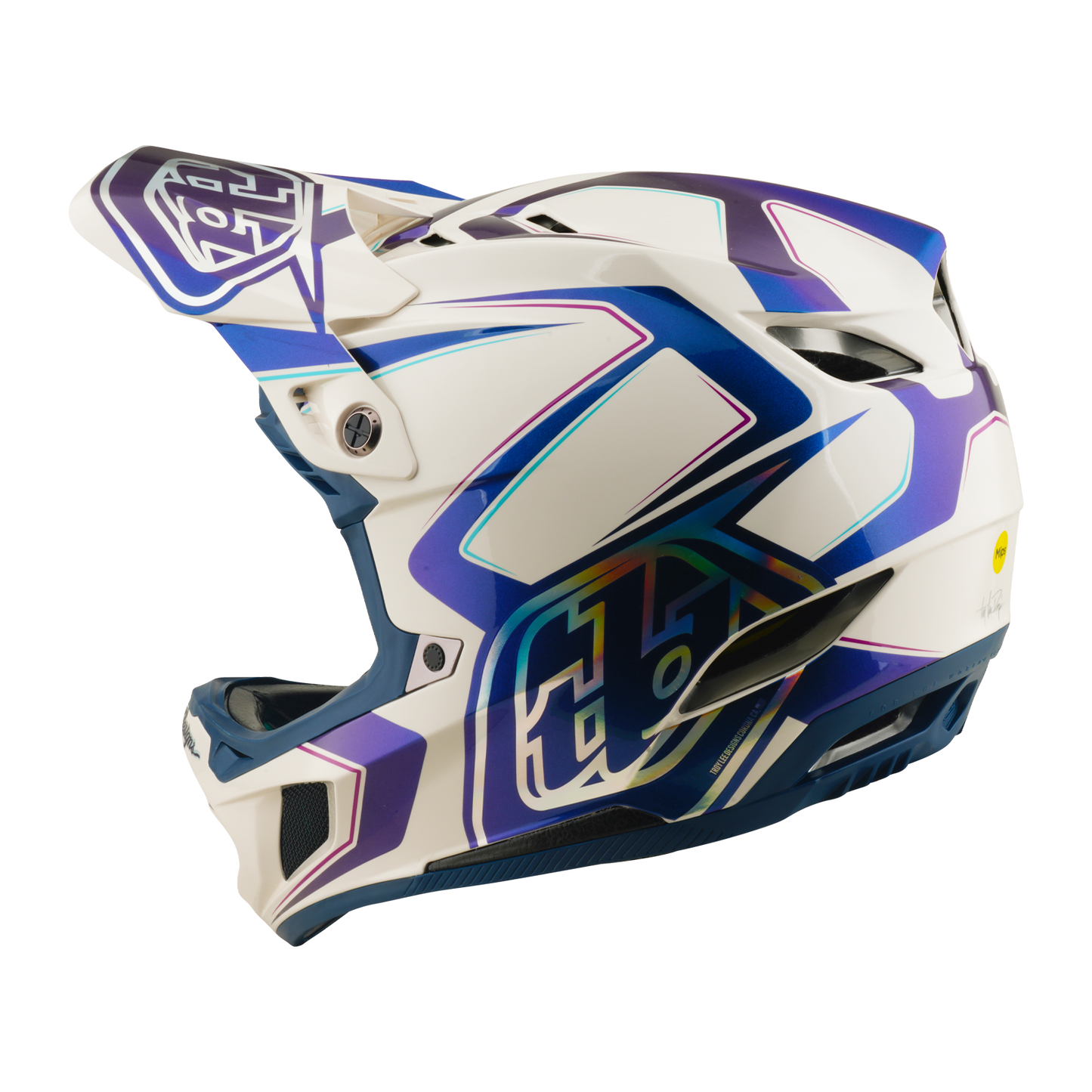 Casco MTB TROY LEE DESIGNS D4 COMPOSITE MIPS FLARED Bianco