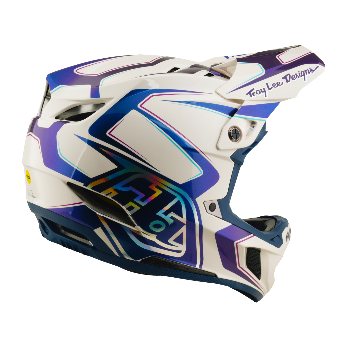 Casco MTB TROY LEE DESIGNS D4 COMPOSITE MIPS FLARED Bianco