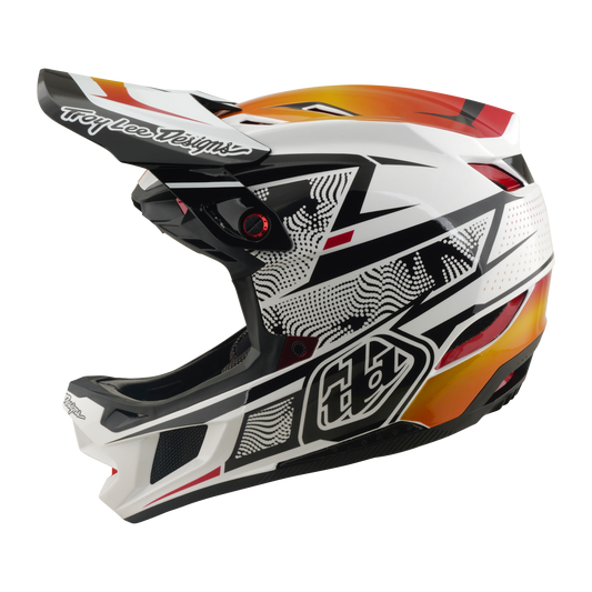 Casco MTB TROY LEE DESIGNS D4 COMPOSITE MIPS LINED UP Bianco