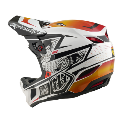 Casco MTB TROY LEE DESIGNS D4 COMPOSITE MIPS LINED UP Bianco