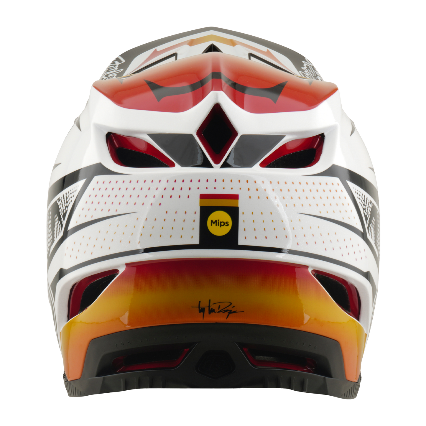 Casco MTB TROY LEE DESIGNS D4 COMPOSITE MIPS LINED UP Bianco