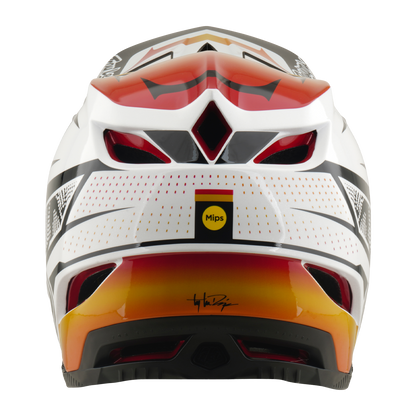 Casco MTB TROY LEE DESIGNS D4 COMPOSITE MIPS LINED UP Bianco