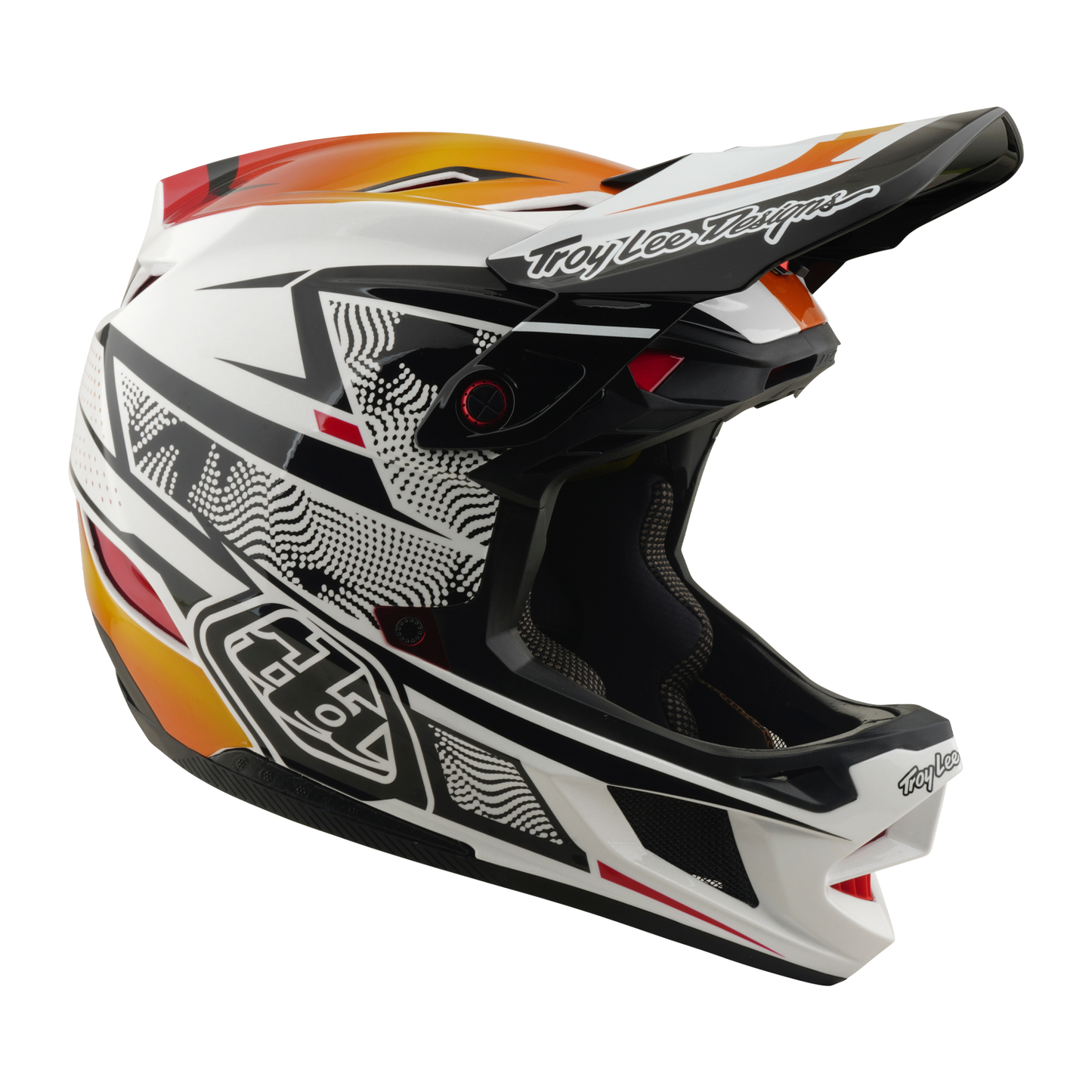 Casco MTB TROY LEE DESIGNS D4 COMPOSITE MIPS LINED UP Bianco