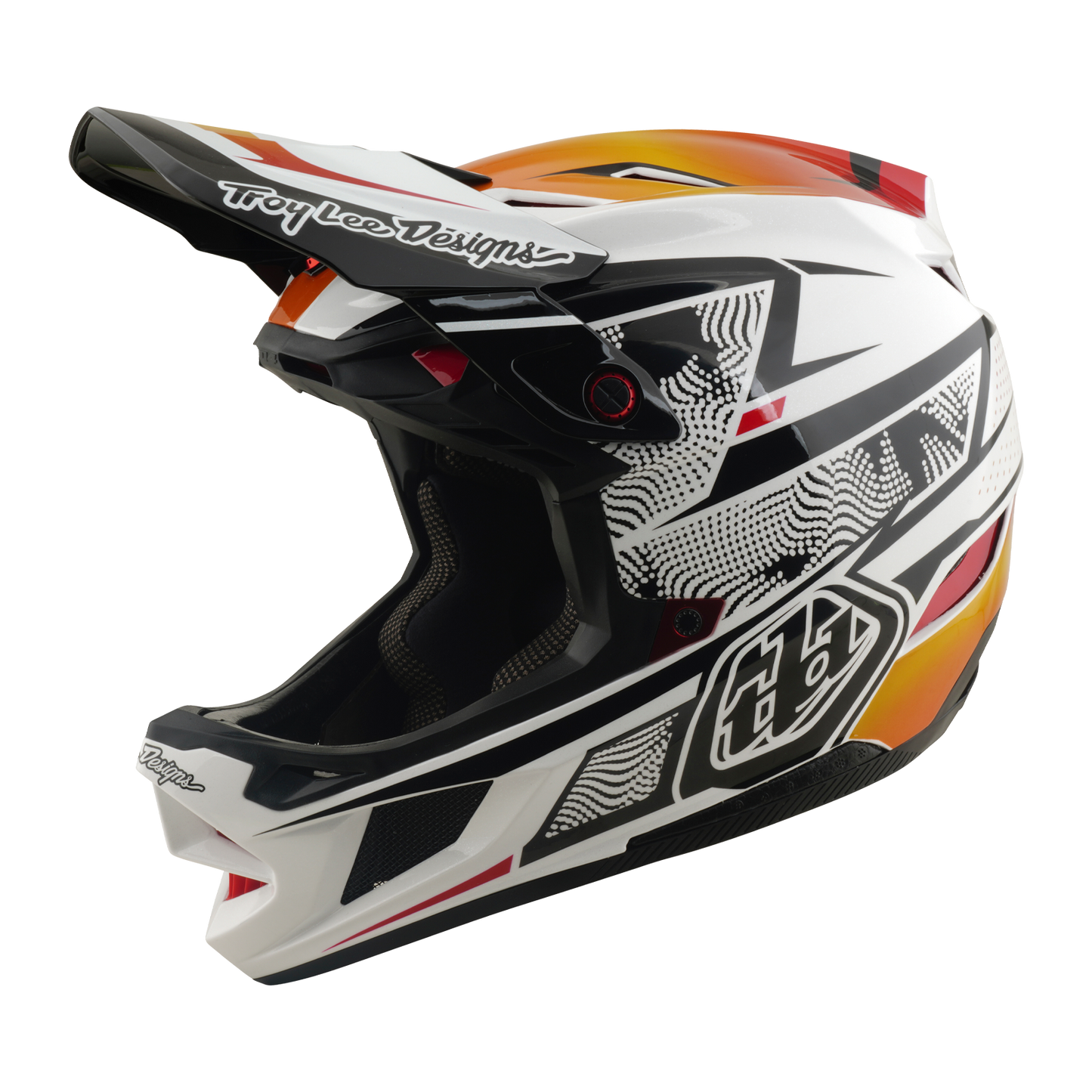 Casco MTB TROY LEE DESIGNS D4 COMPOSITE MIPS LINED UP Bianco
