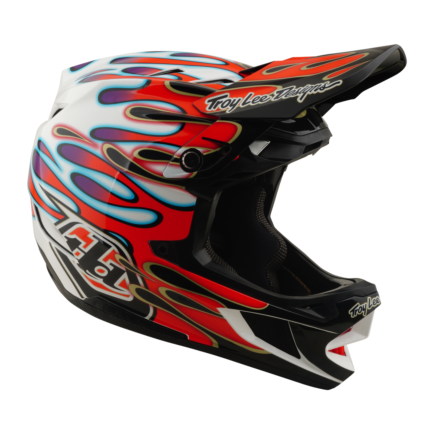 Casco MTB TROY LEE DESIGNS D4 COMPOSITE MIPS OVERSPRAY Bianco/Rosso