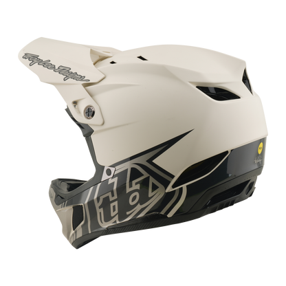 Casco MTB TROY LEE DESIGNS D4 COMPOSITE MIPS STEALTH PUMICE Bianco