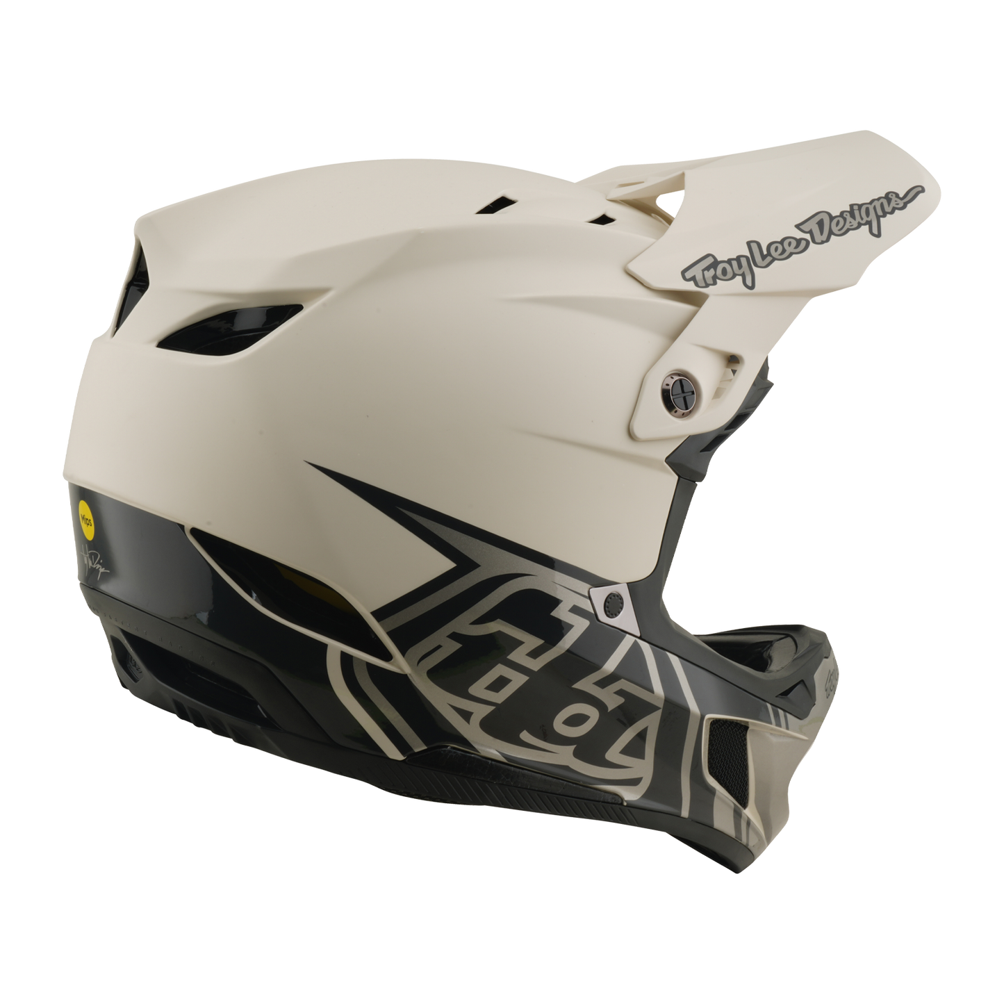 Casco MTB TROY LEE DESIGNS D4 COMPOSITE MIPS STEALTH PUMICE Bianco