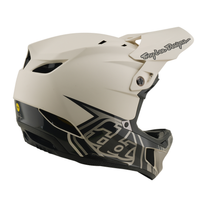 Casco MTB TROY LEE DESIGNS D4 COMPOSITE MIPS STEALTH PUMICE Bianco