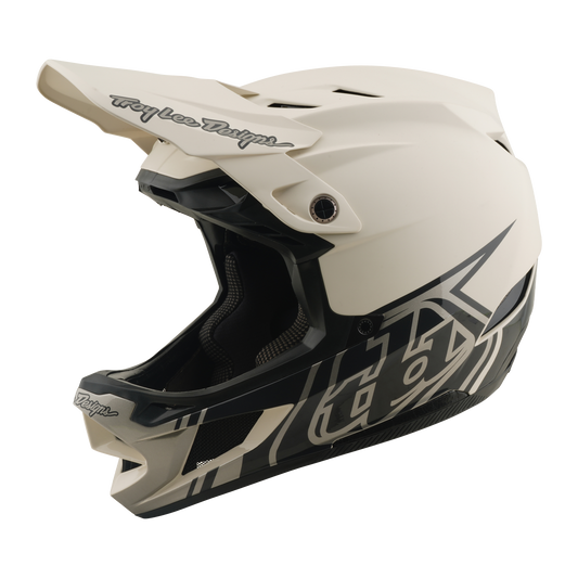 Casco MTB TROY LEE DESIGNS D4 COMPOSITE MIPS STEALTH PUMICE Bianco