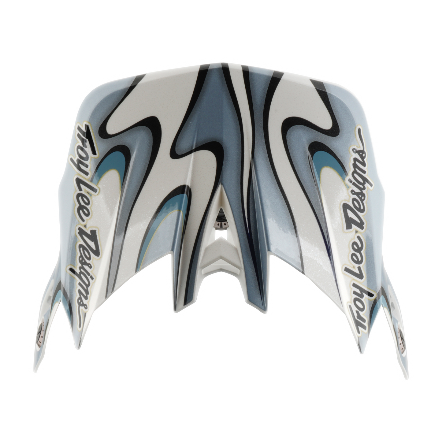 TROY LEE DESIGNS D4 COMPOSITE MIPS TORCHED Casco MTB Bianco/Argento