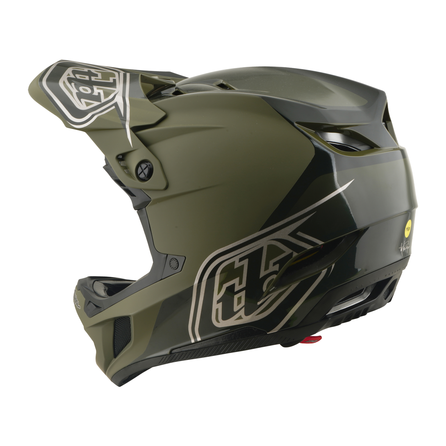 Casco MTB TROY LEE DESIGNS D4 POLIACRILITE MIPS SHADOW BEETLE Khaki