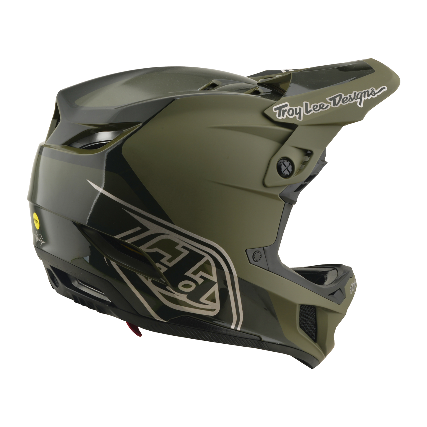 Casco MTB TROY LEE DESIGNS D4 POLIACRILITE MIPS SHADOW BEETLE Khaki