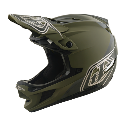 Casco MTB TROY LEE DESIGNS D4 POLYACRYLITE MIPS SHADOW BEETLE Kaki