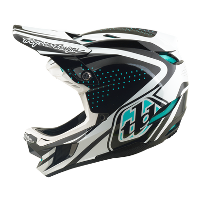 Casco MTB TROY LEE DESIGNS D4 POLYACRYLITE MIPS THE LINE Charcoal/Bianco