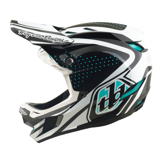 Casco MTB TROY LEE DESIGNS D4 POLIACRILITE MIPS THE LINE Antracite/Bianco
