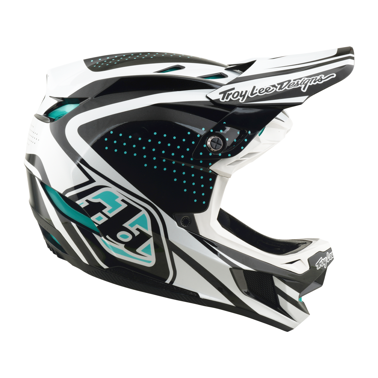 Casco MTB TROY LEE DESIGNS D4 POLIACRILITE MIPS THE LINE Antracite/Bianco