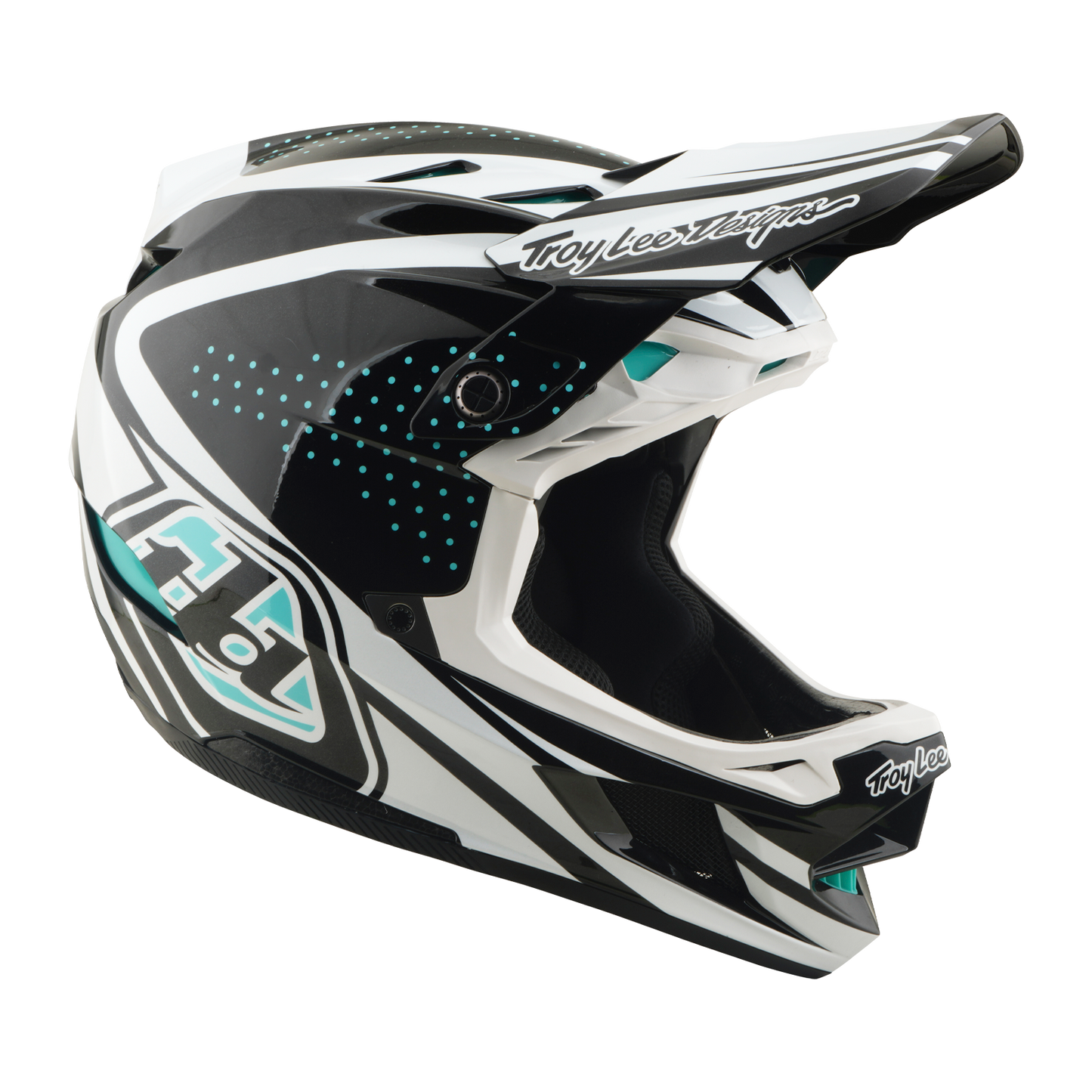 Casco MTB TROY LEE DESIGNS D4 POLIACRILITE MIPS THE LINE Antracite/Bianco