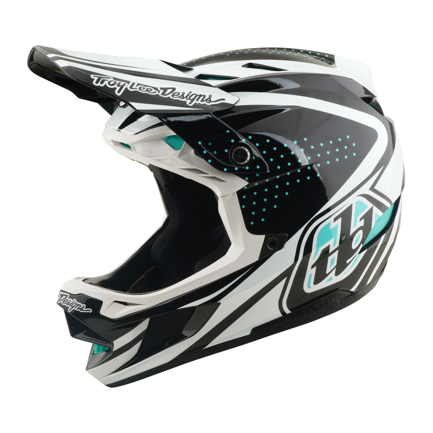 Casco MTB TROY LEE DESIGNS D4 POLIACRILITE MIPS THE LINE Antracite/Bianco