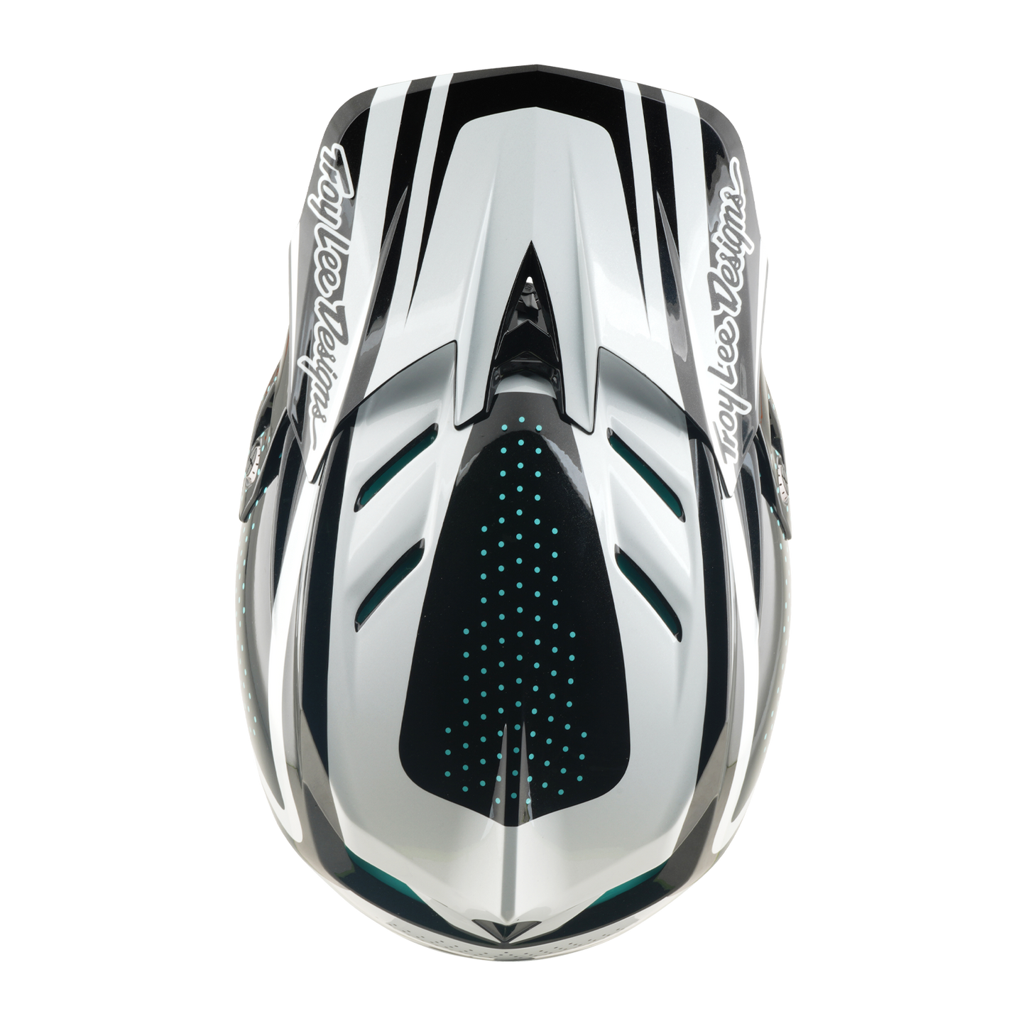 Casco MTB TROY LEE DESIGNS D4 POLIACRILITE MIPS THE LINE Antracite/Bianco