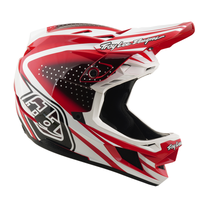 Casco MTB TROY LEE DESIGNS D4 POLYACRYLITE MIPS THE LINE Rosso/Bianco