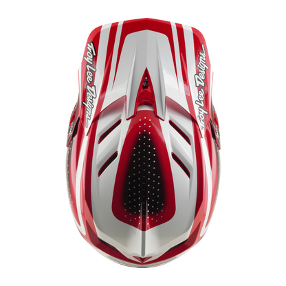Casco MTB TROY LEE DESIGNS D4 POLYACRYLITE MIPS THE LINE Rosso/Bianco