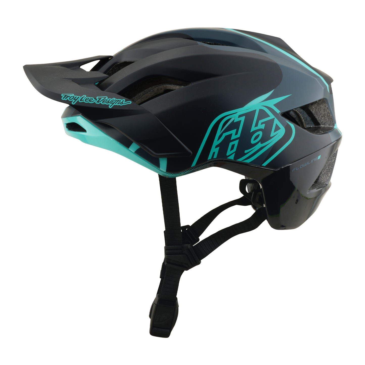 Casco MTB TROY LEE DESIGNS FLOWLINE SE MIPS BADGE Carbonio/Blu