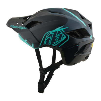 Casco MTB TROY LEE DESIGNS FLOWLINE SE MIPS BADGE Carbon/Blu