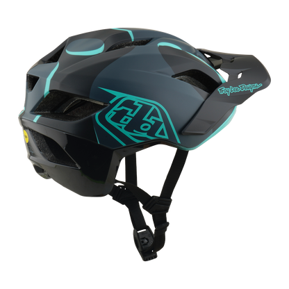 Casco MTB TROY LEE DESIGNS FLOWLINE SE MIPS BADGE Carbon/Blu
