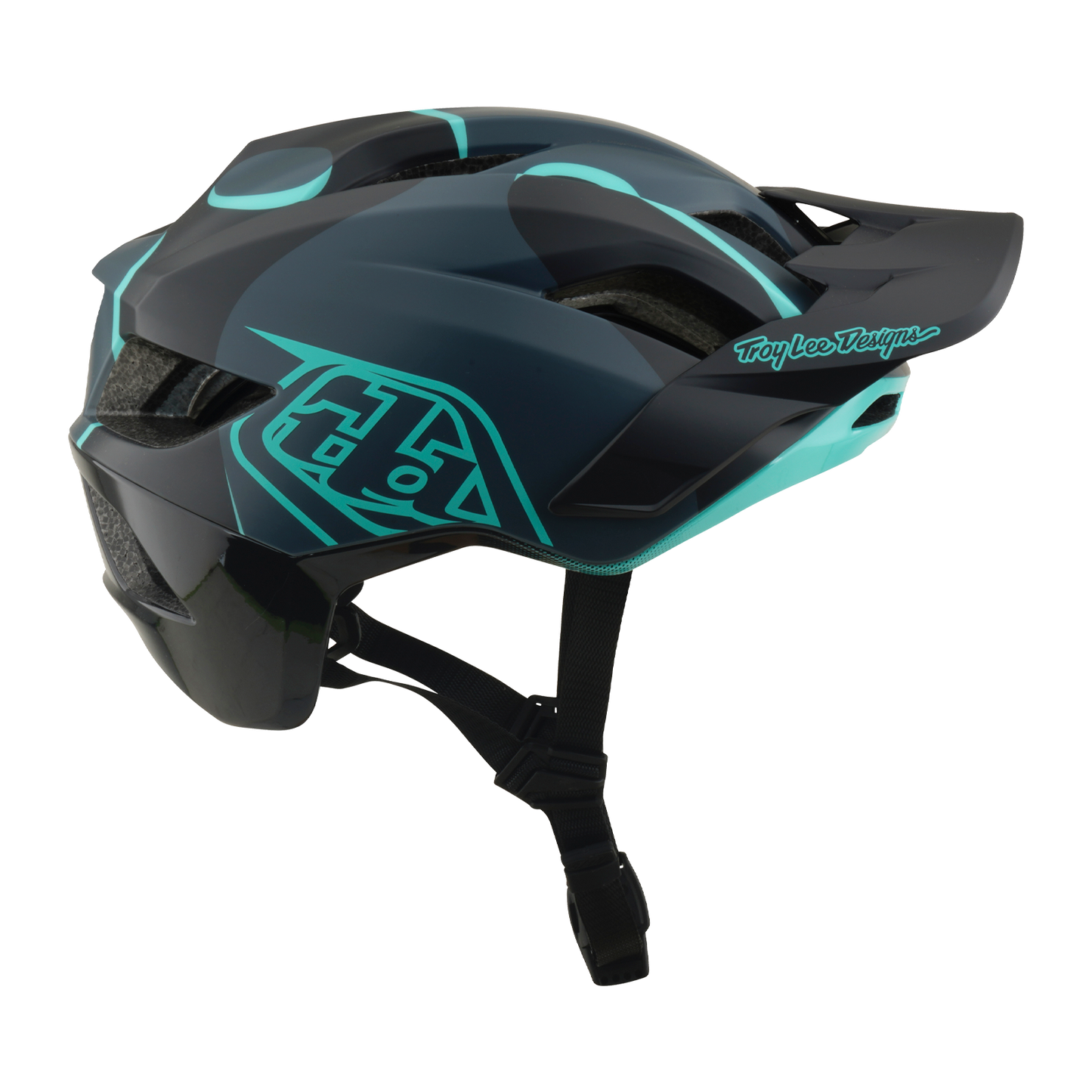 Casco MTB TROY LEE DESIGNS FLOWLINE SE MIPS BADGE Carbonio/Blu