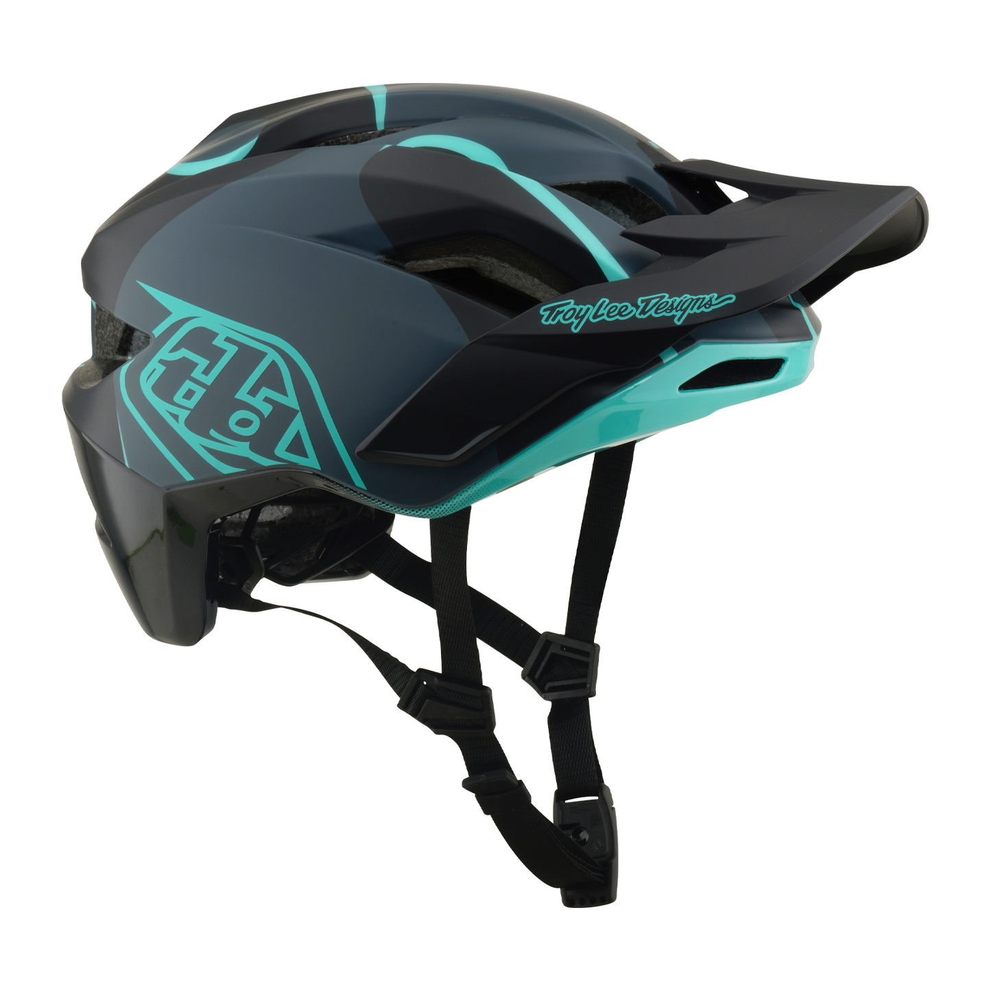Casco MTB TROY LEE DESIGNS FLOWLINE SE MIPS BADGE Carbonio/Blu