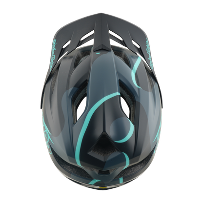 Casco MTB TROY LEE DESIGNS FLOWLINE SE MIPS BADGE Carbon/Blu