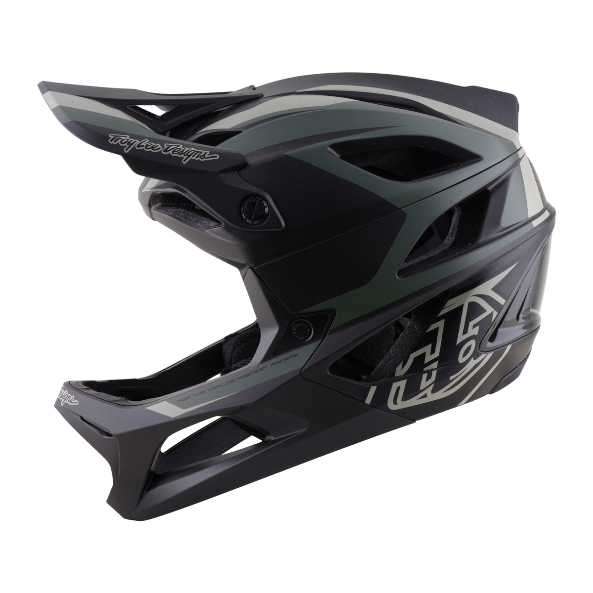 Casco MTB TROY LEE DESIGNS STAGE 2 HIGH VIZ kaki/grigio antracite