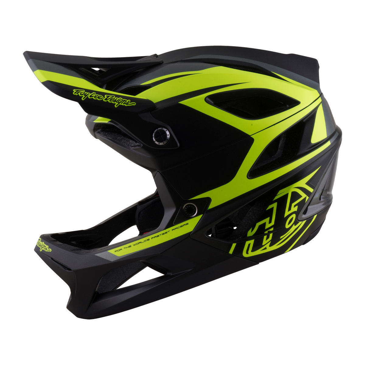 Casco MTB TROY LEE DESIGNS STAGE 2 HIGH VIZ grigio antracite/giallo