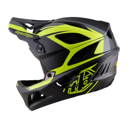 Casco MTB TROY LEE DESIGNS STAGE 2 HIGH VIZ grigio antracite/giallo
