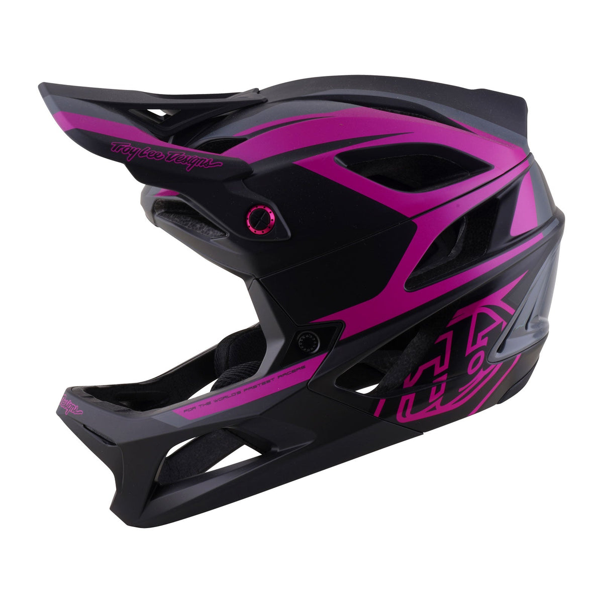 Casco MTB TROY LEE DESIGNS STAGE 2 HIGH VIZ grigio/fucsia fluo