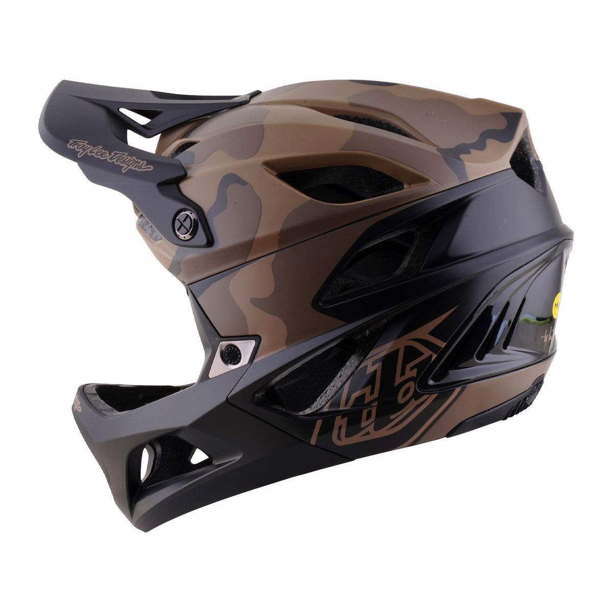 Casco MTB TROY LEE DESIGNS STAGE 2 SPLIT marrone/mimetico