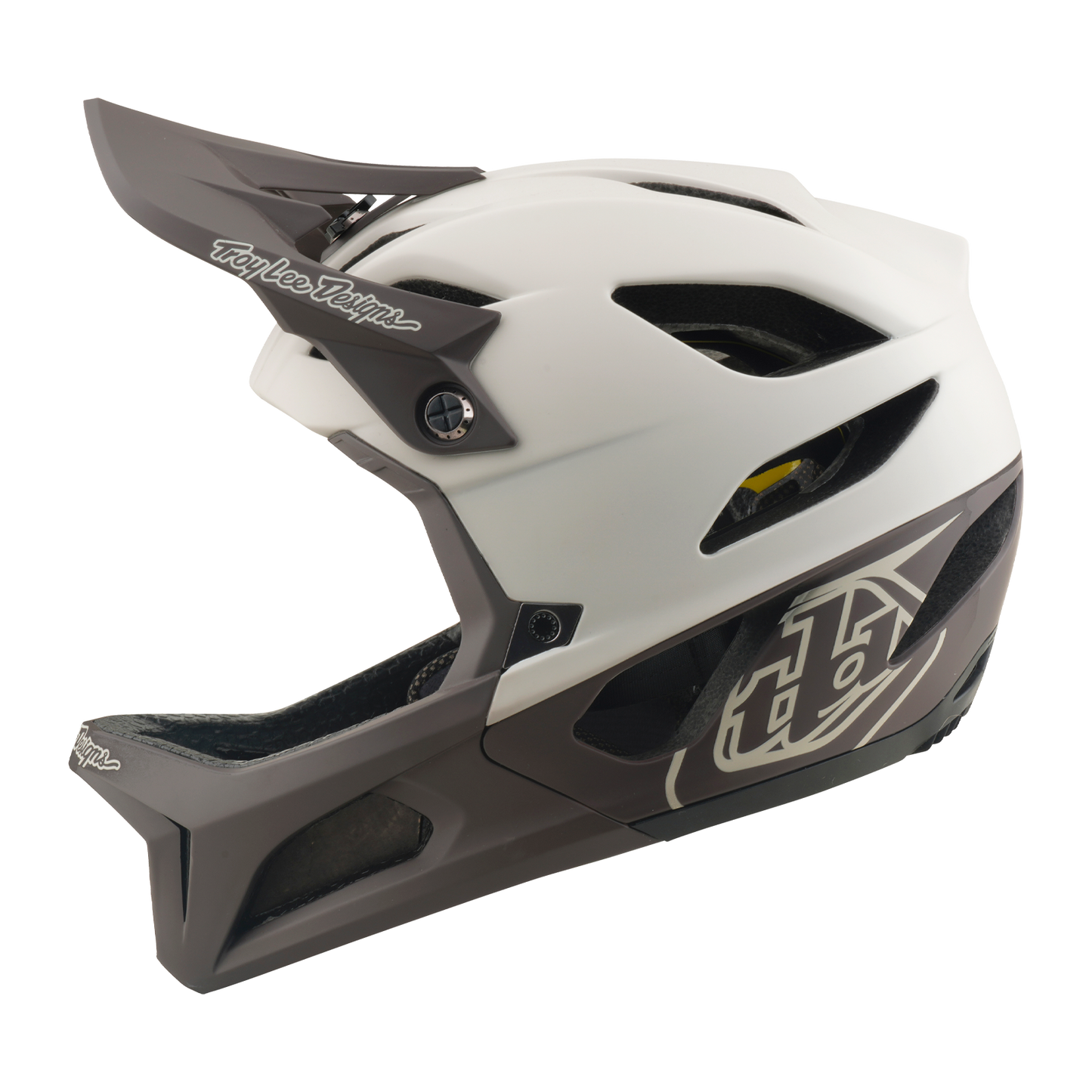 TROY LEE DESIGNS STAGE MIPS DRONE PUMICE Casco MTB Bianco