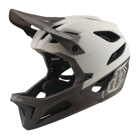 TROY LEE DESIGNS STAGE MIPS DRONE PUMICE Casco MTB Bianco